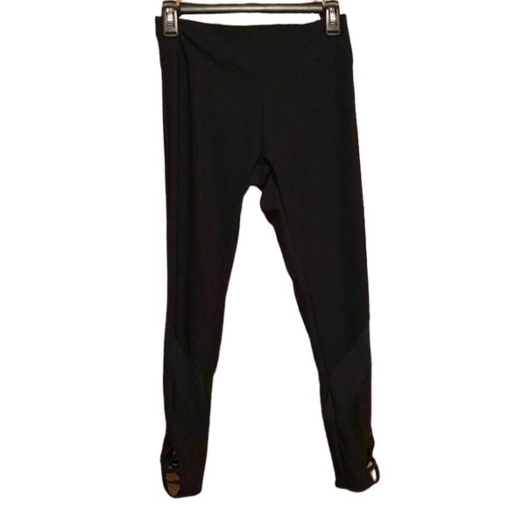 GUC Bally Women Medium Total Fitness‎ Detailed Leggings Black